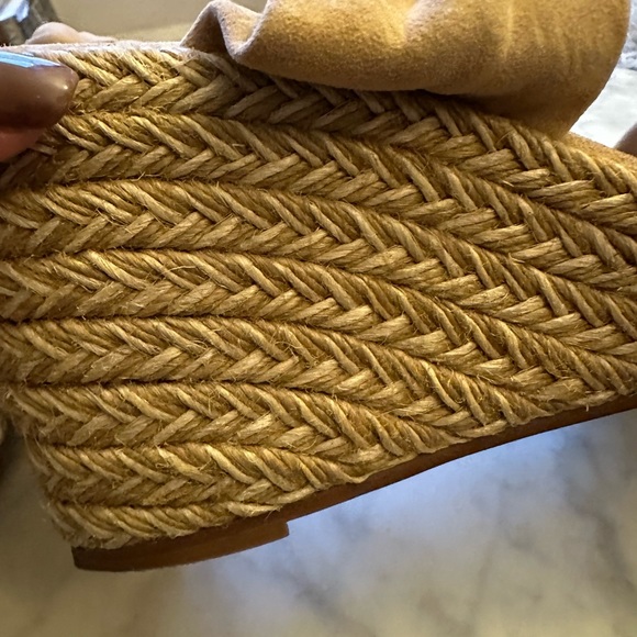 Stuart Weitzman “Sarina” adobe suede espadrille wedge - Picture 2 of 12